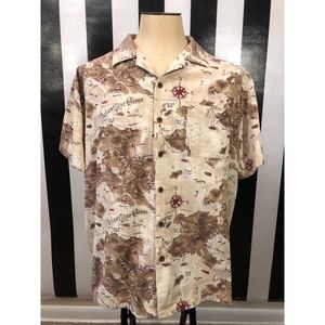 Milano Bay XXL Short Sleeve Map Camp Hawaiian